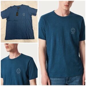 (RG-27) Rag & Bone Sour Face Embroidered Tee In Moonlight